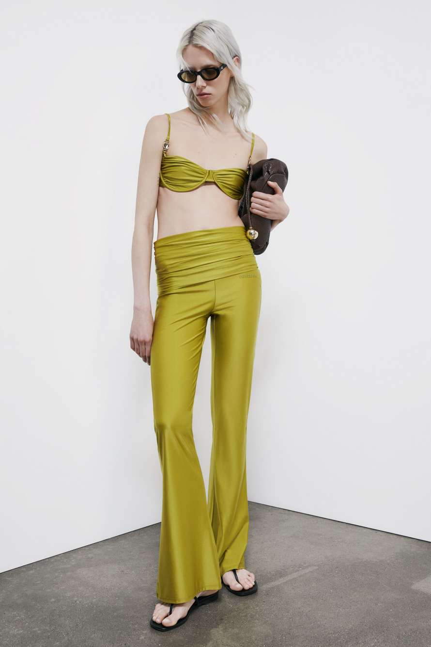 Mono slim de jersey, Verde