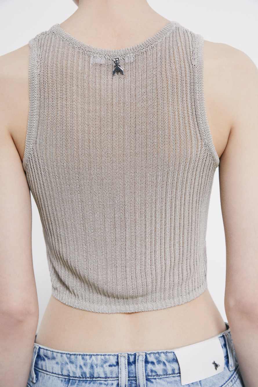 Leichtes Strick-Top, Ivory, Patrizia Pepe