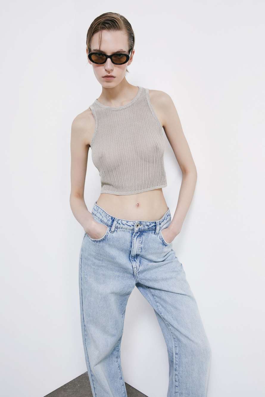 Leichtes Strick-Top, Ivory, Patrizia Pepe