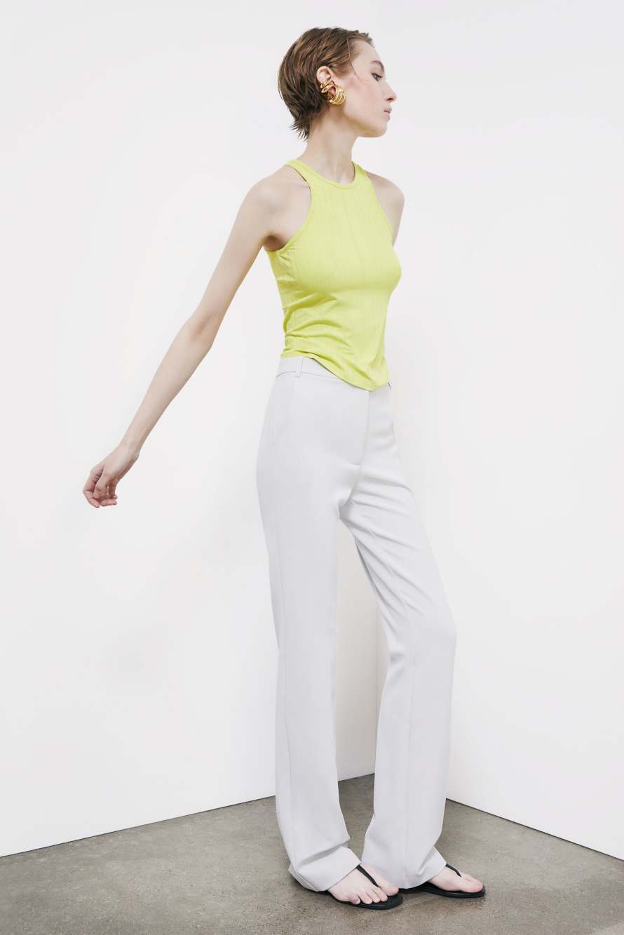 Stretch jersey tank top, Yellow, Patrizia Pepe