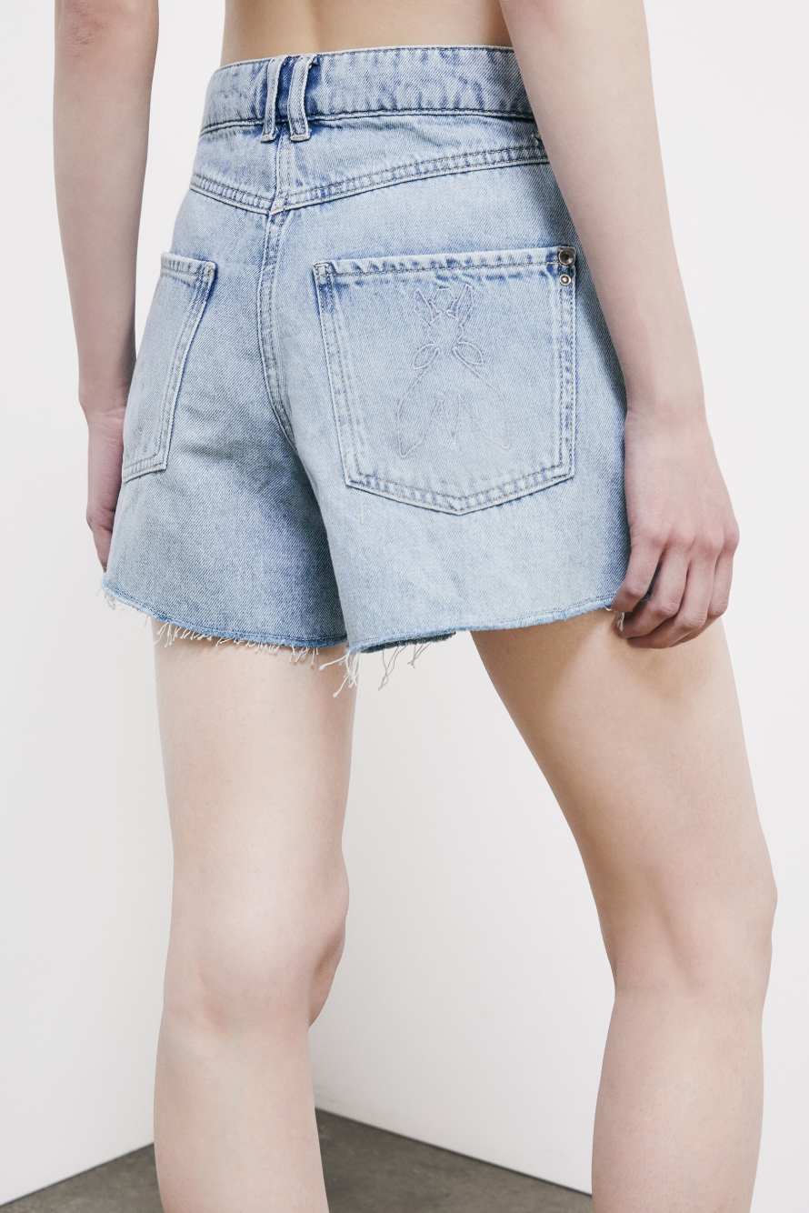 Short en jean, Bleu Ciel, Patrizia Pepe