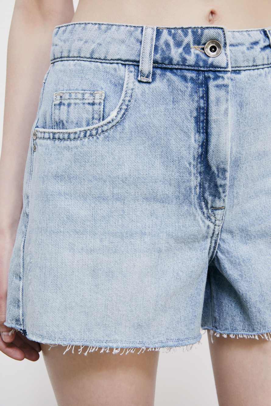 Short en jean, Bleu Ciel, Patrizia Pepe
