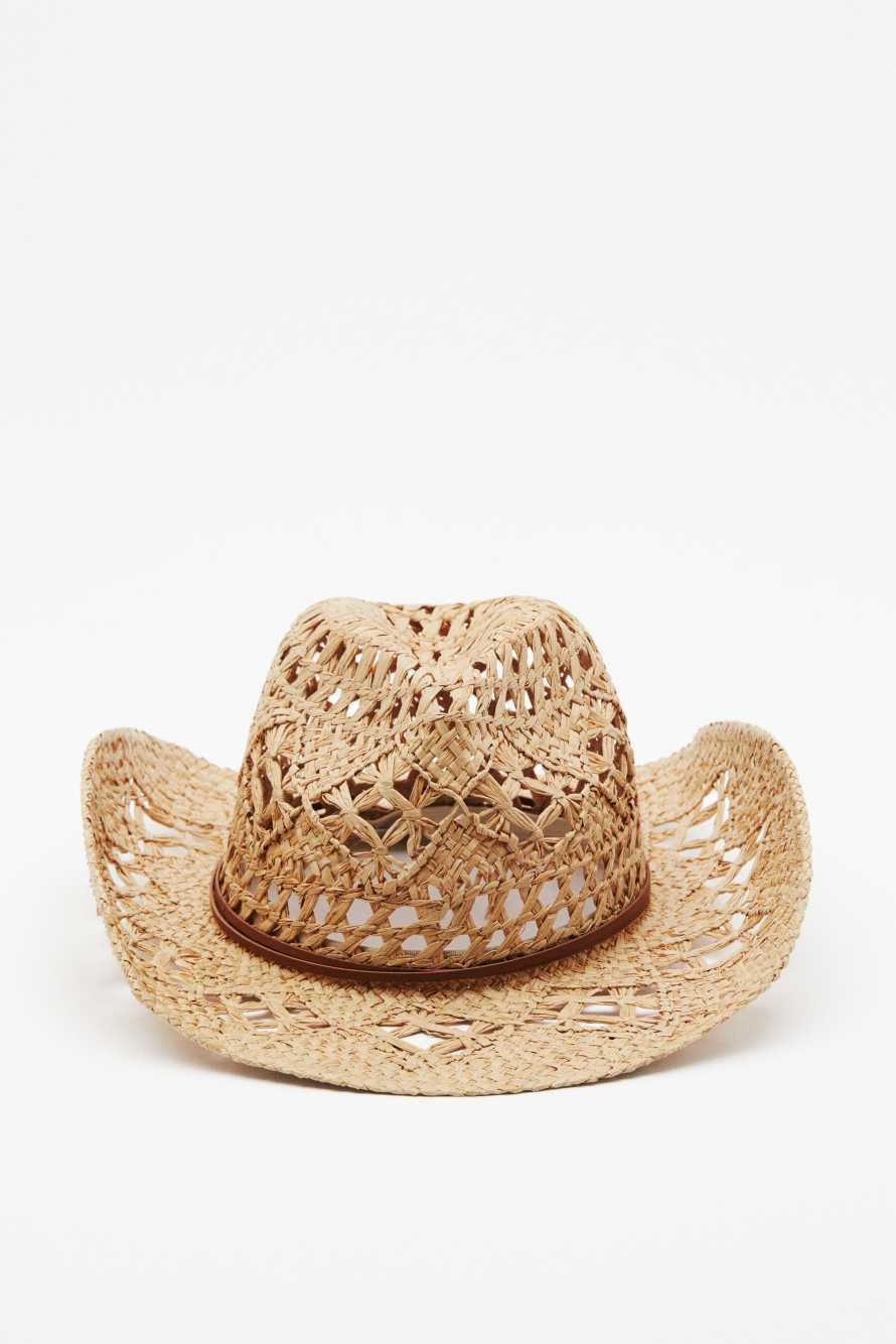 Cowboy hat, Beige, Patrizia Pepe