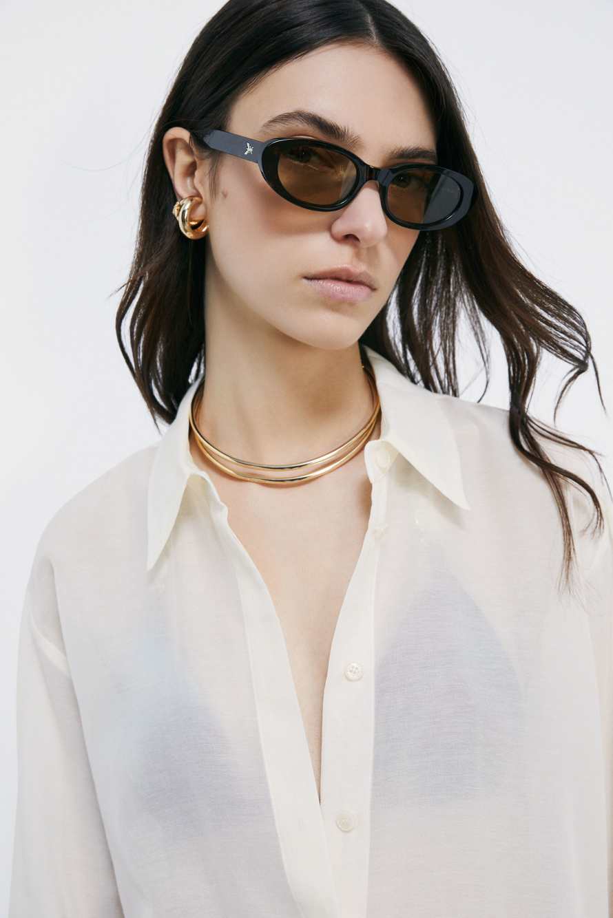 Lightweight oversized shirt, White, Patrizia Pepe