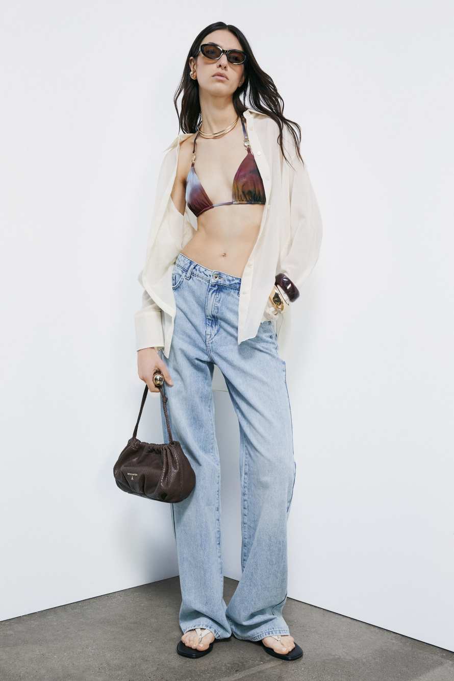 Lightweight oversized shirt, White, Patrizia Pepe