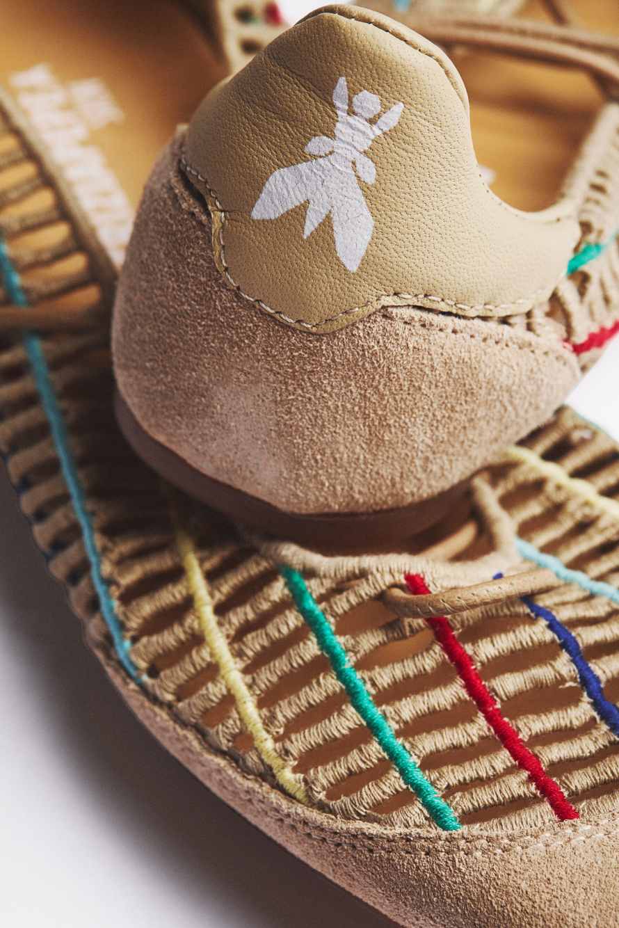 Dancing SKIN ballerinas in raffia, Multicolor, Patrizia Pepe