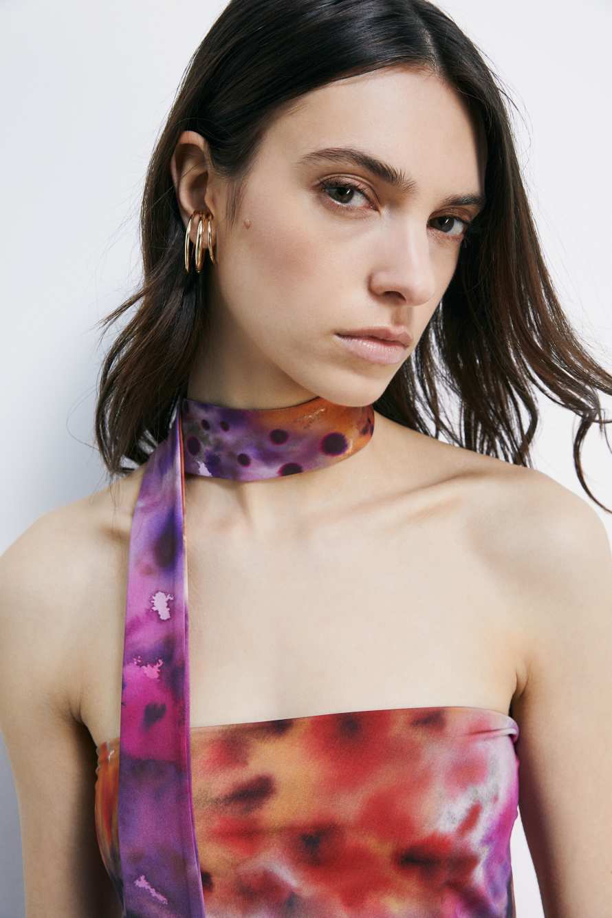 Slim jumpsuit with floral print, Abstract Fantasy, Patrizia Pepe