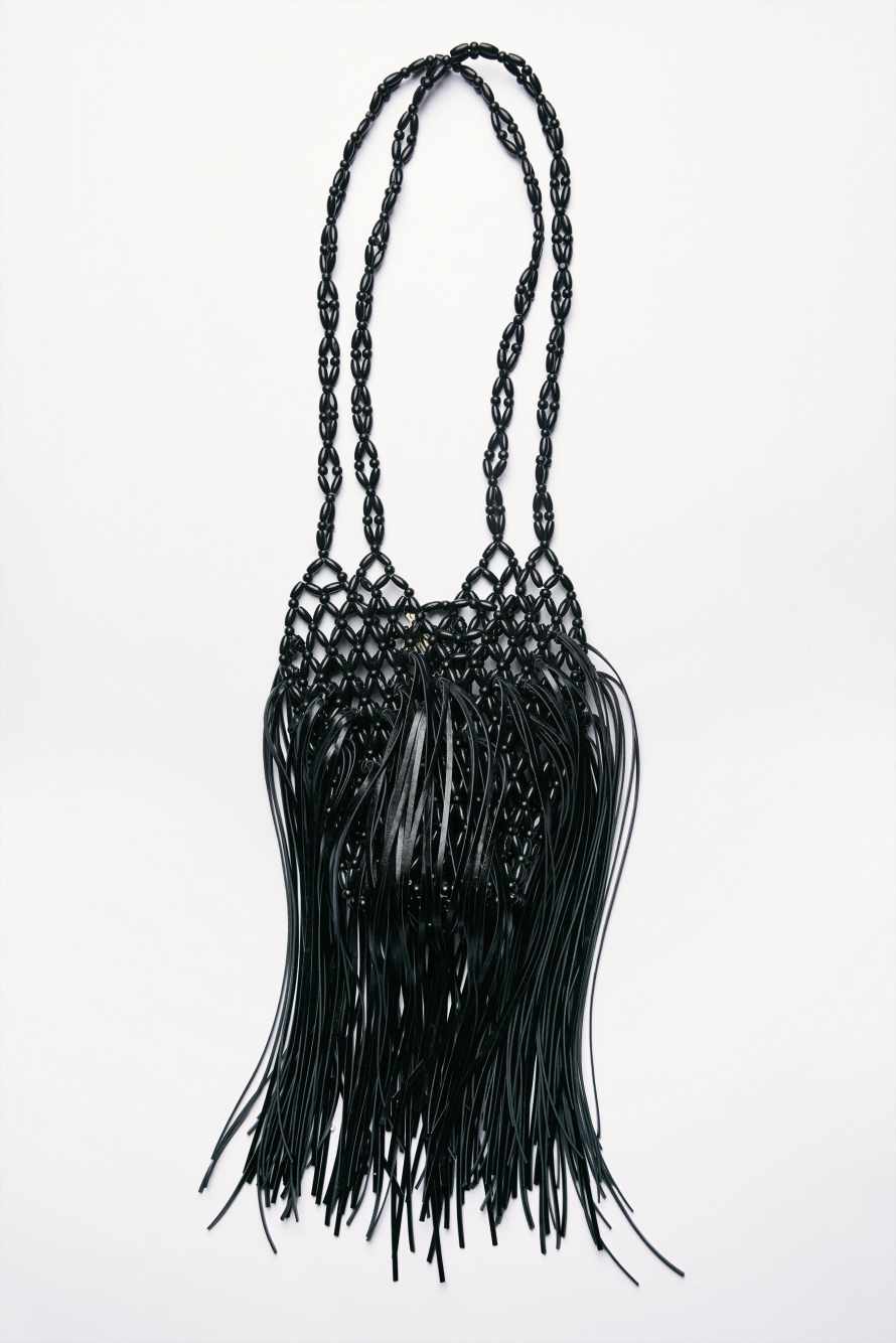 Bolsa Radical Summer con flecos, Negro