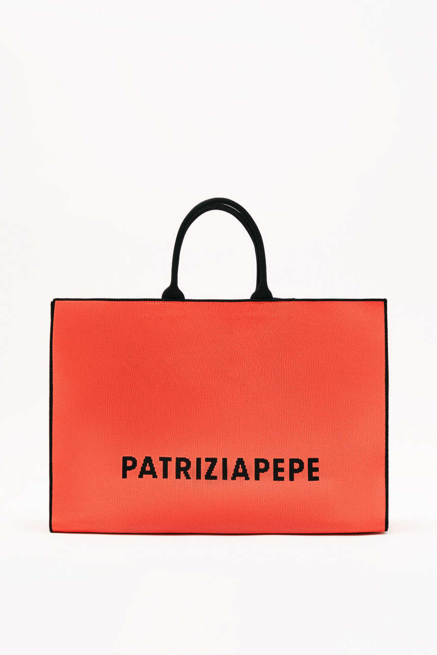 Tote Bag In the City, Orange/Schwarz, Patrizia Pepe