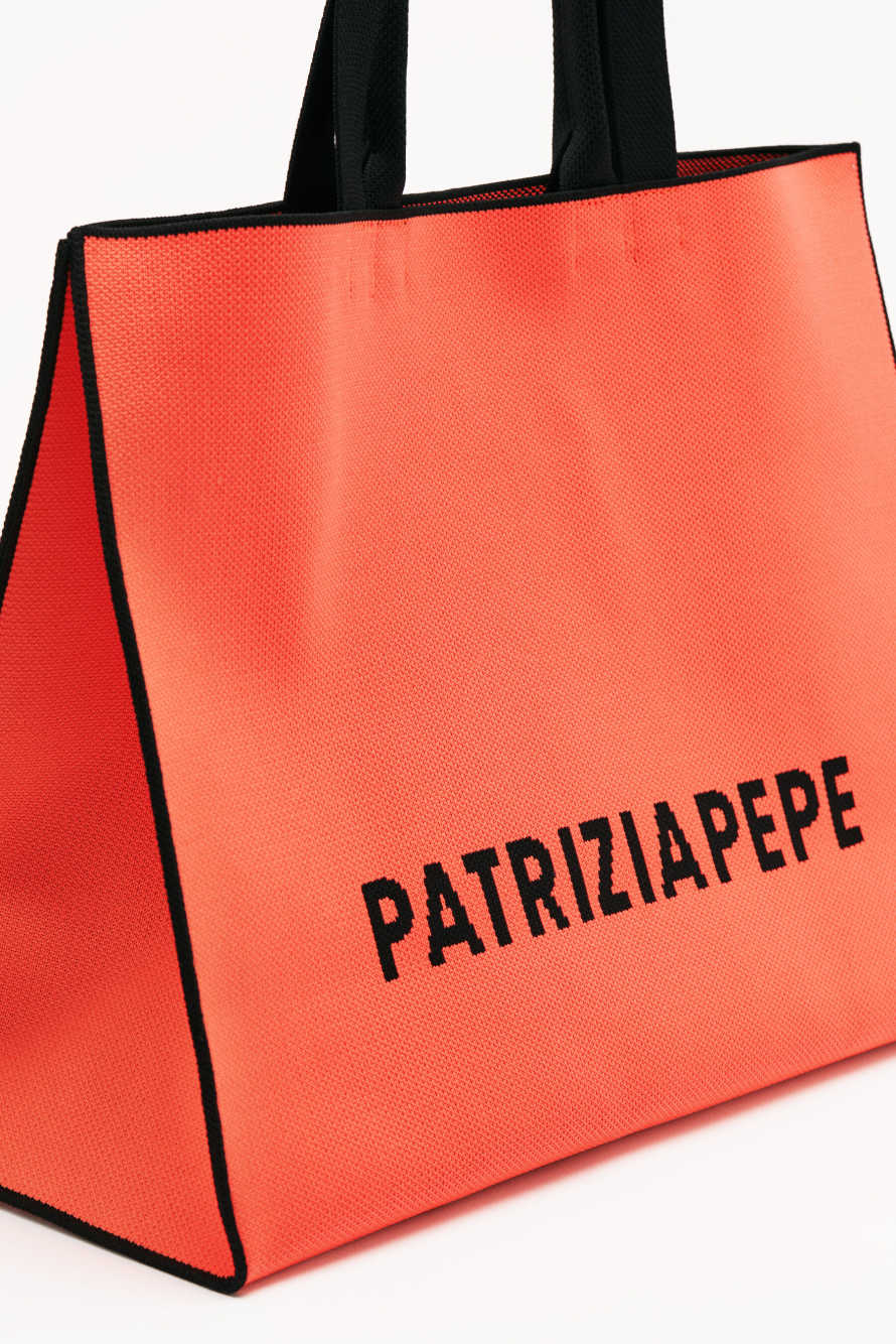 Tote Bag In the City, Orange/Schwarz, Patrizia Pepe