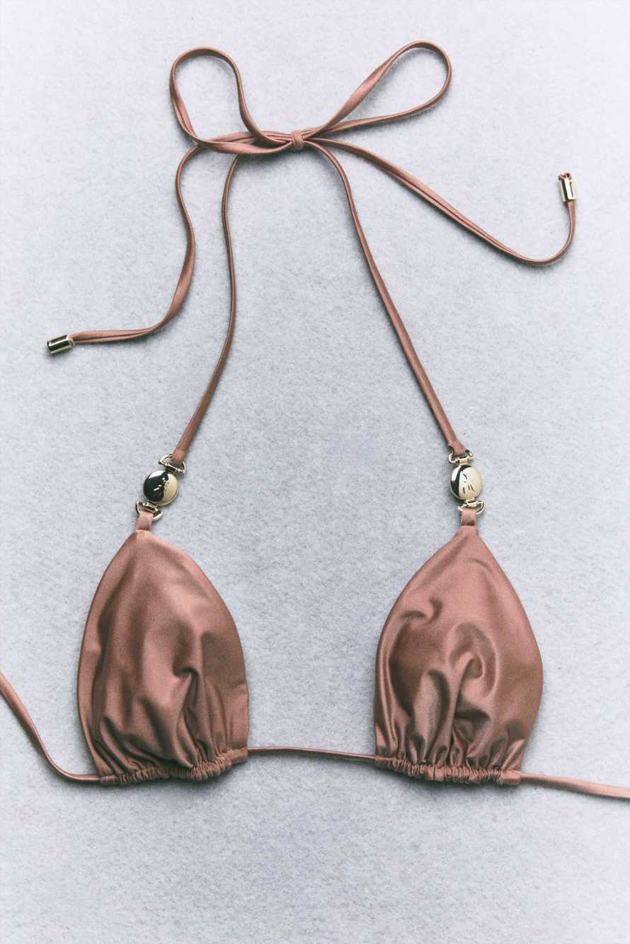 Triangle bikini top, Pink, Patrizia Pepe