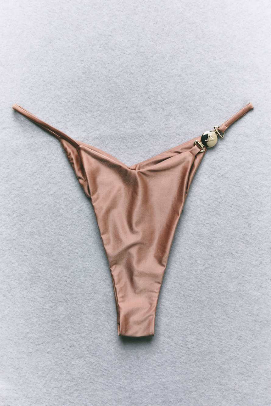 Brazilian thong bikini bottom, Pink, Patrizia Pepe