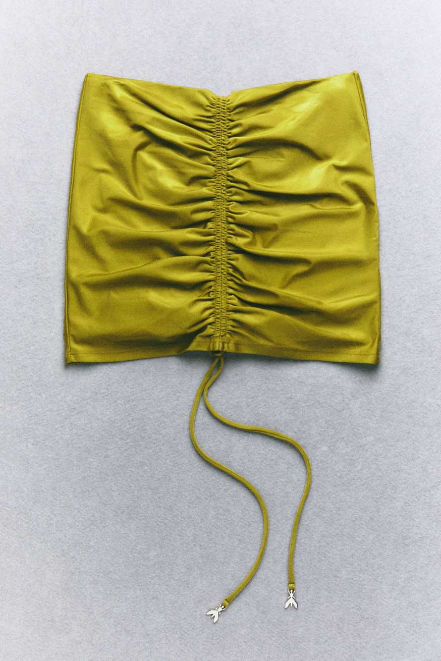 Draped pareo skirt, Green, Patrizia Pepe