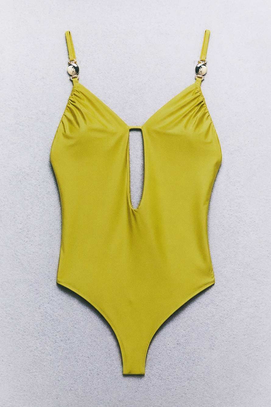 Cut-out swimsuit, Green, Patrizia Pepe