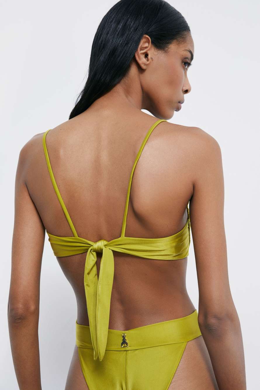 Balconette bikini top, Green, Patrizia Pepe