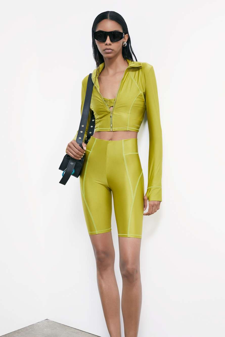 Self Retreat long-sleeve top, Green, Patrizia Pepe