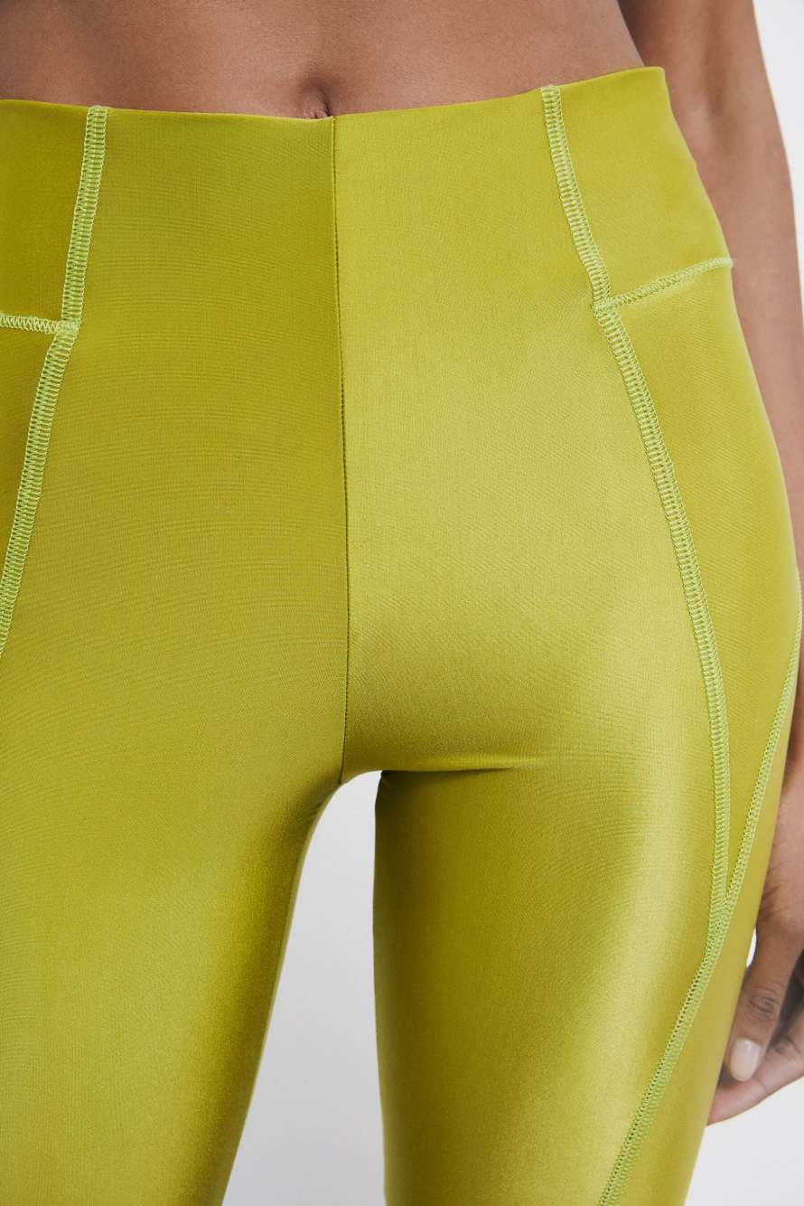 Self Retreat cycling shorts in stretch jersey, Green, Patrizia Pepe