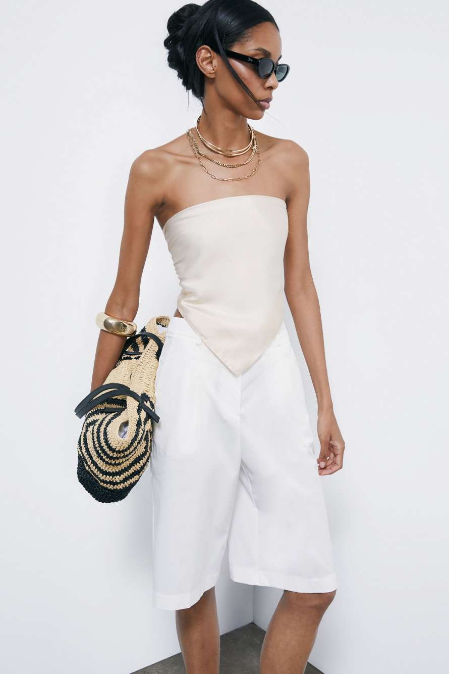 Foulard in seta, Bianco, Patrizia Pepe