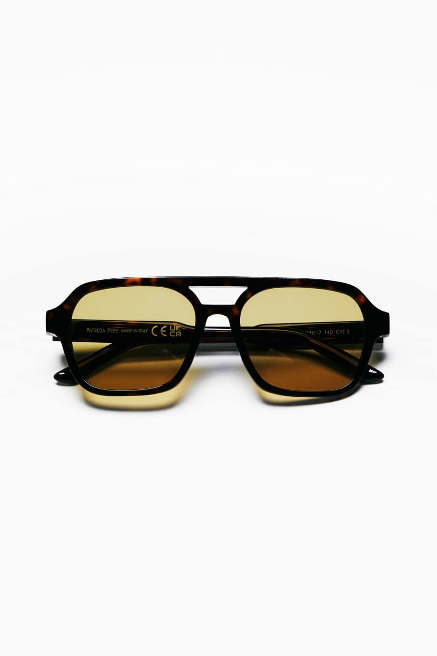Aviator-Sonnenbrille, Braun, Patrizia Pepe