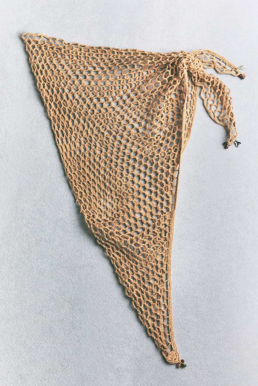 Crochet Pareo Skirt, Beige, Patrizia Pepe