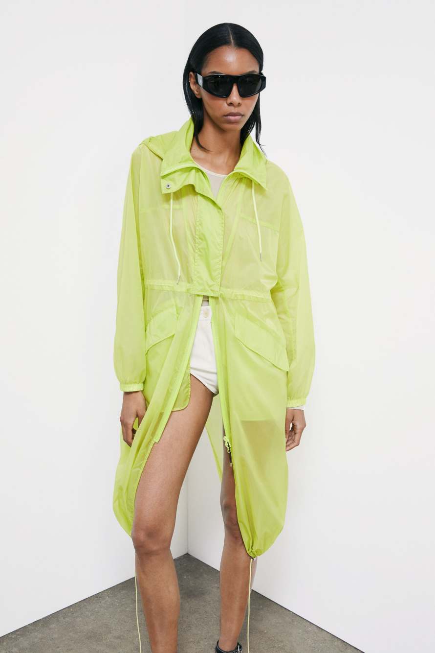 Ultralight nylon parka, Yellow, Patrizia Pepe