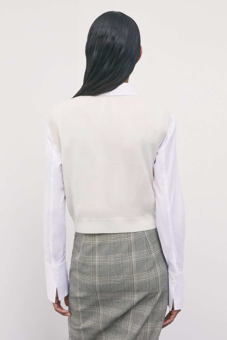 Pure wool knit vest with diamond pattern, Multicolor, Patrizia Pepe