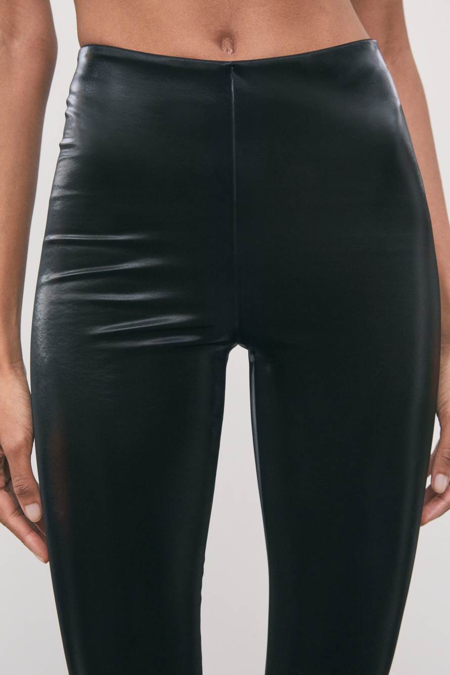 Coated leggings, Black, Patrizia Pepe