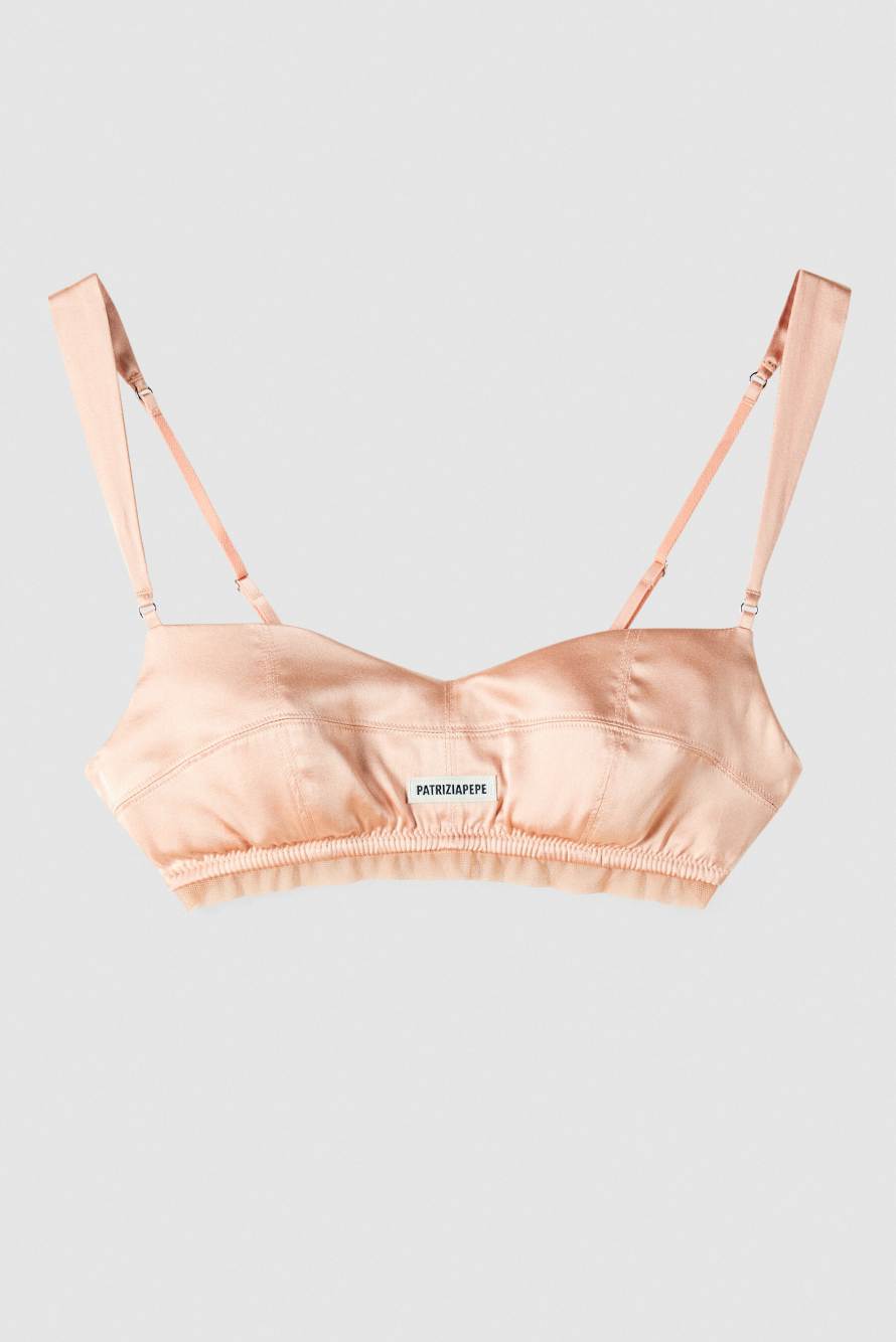 Silk bra, Pink, Patrizia Pepe