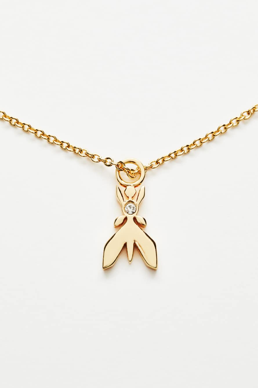 Micro Fly rhinestone necklace, Gold, Patrizia Pepe