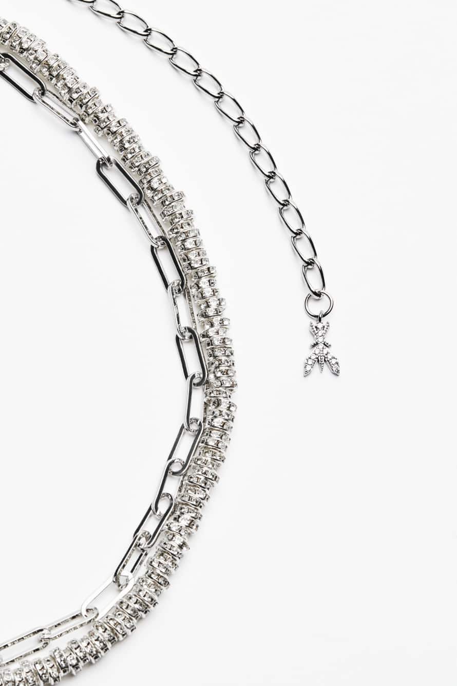 Diamond Cut chain belt, Silver, Patrizia Pepe