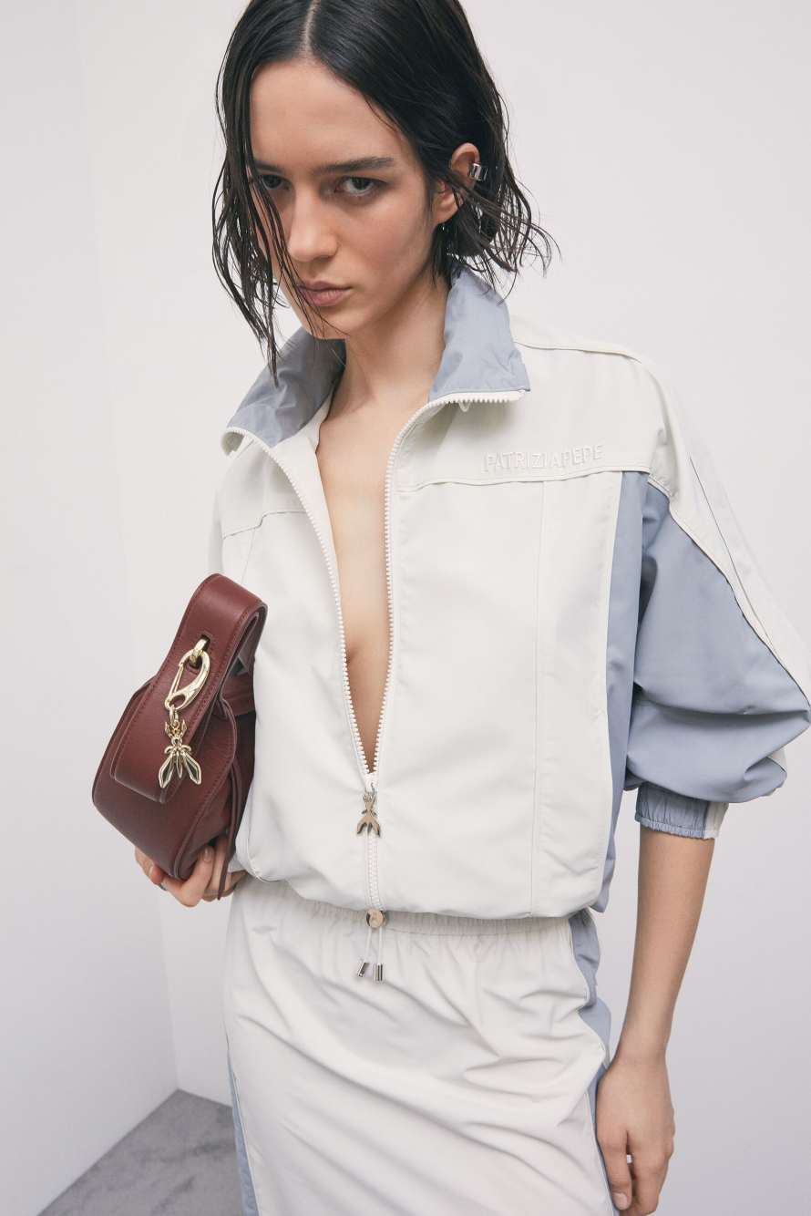 Bi-color utility jacket, Grey, Patrizia Pepe