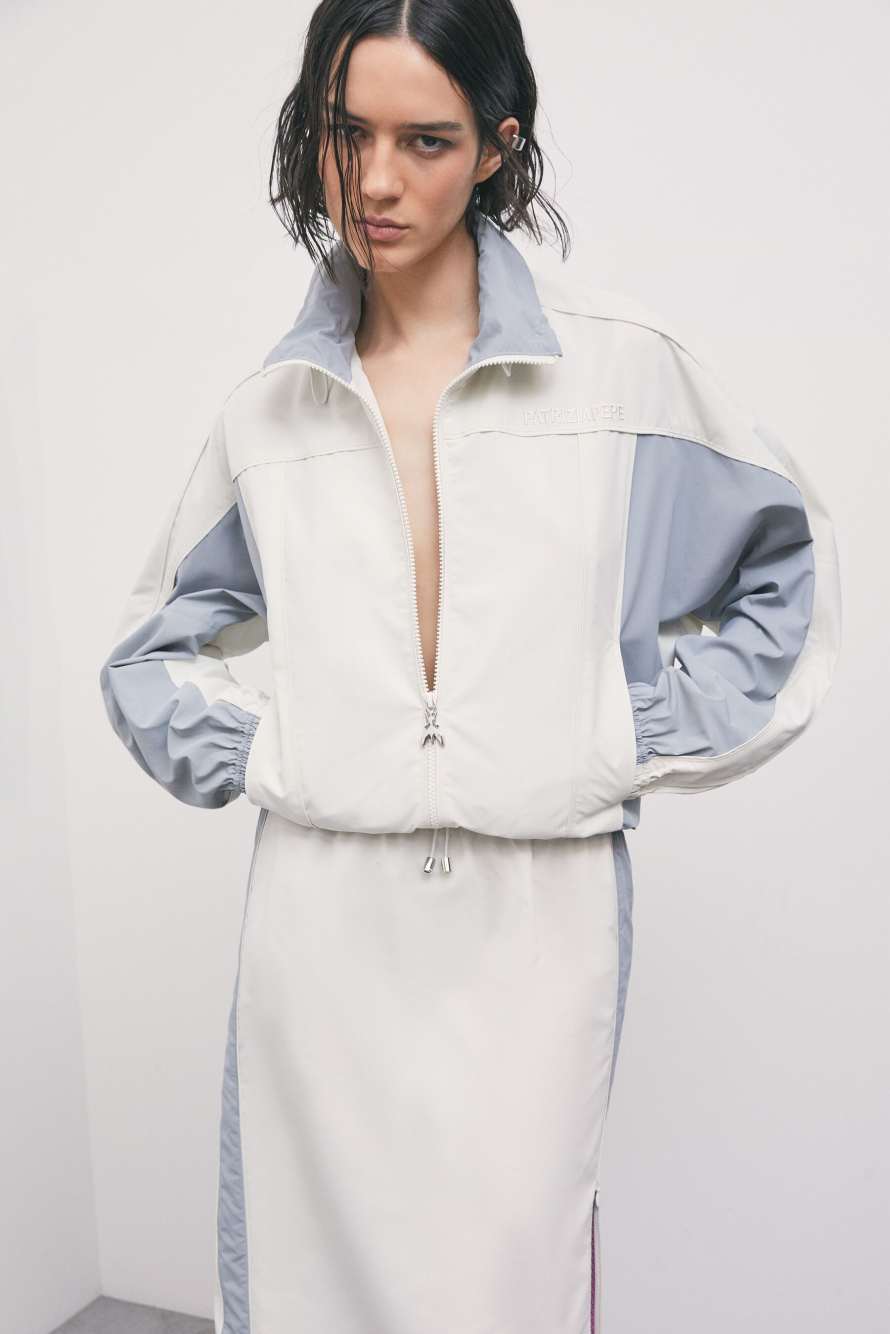 Bi-color utility jacket, Grey, Patrizia Pepe