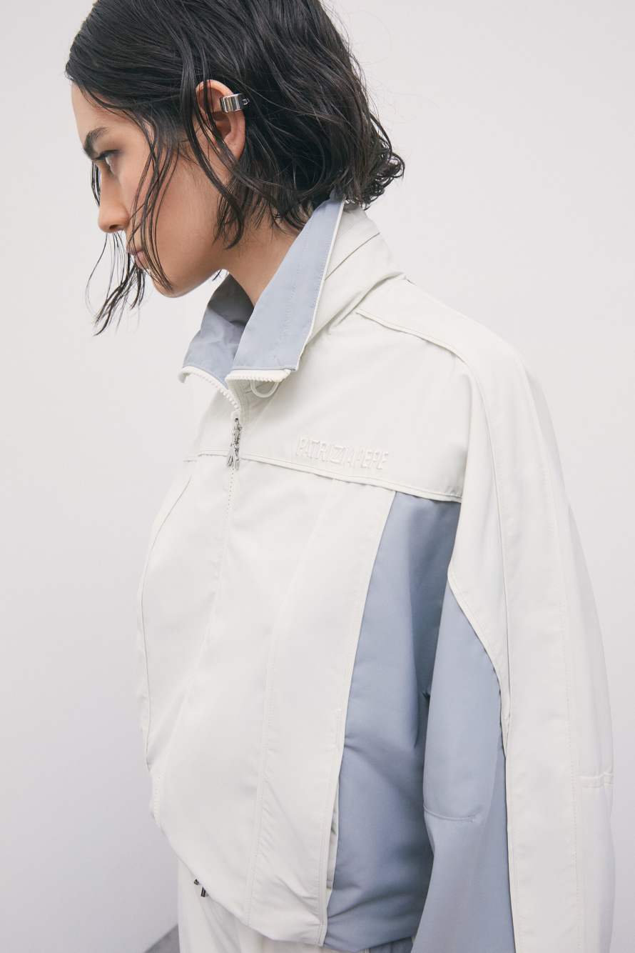 Bi-color utility jacket, Grey, Patrizia Pepe