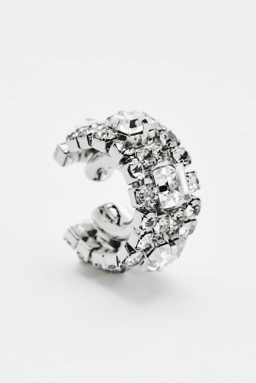 Diamond Cut earcuff, Silver, Patrizia Pepe