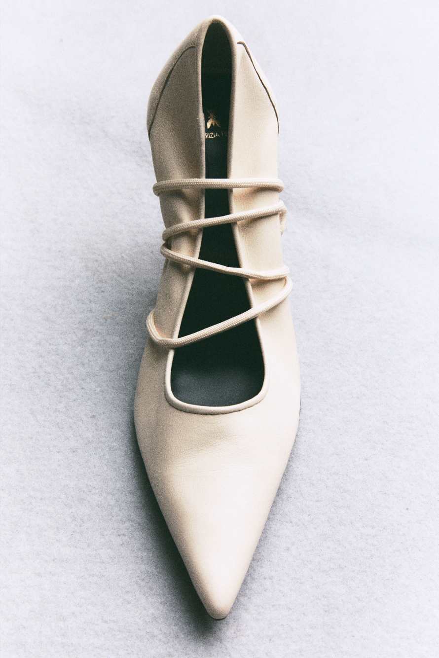 Zapatos de sal&oacute;n SKIN en napa, Blanco
