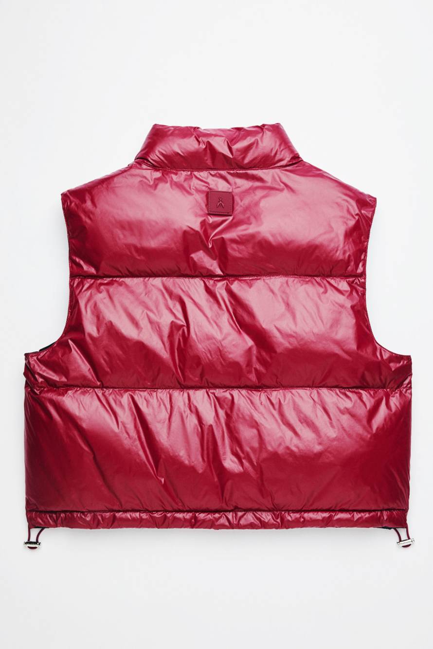 Reversible padded vest, Burgundy/Blue, Patrizia Pepe