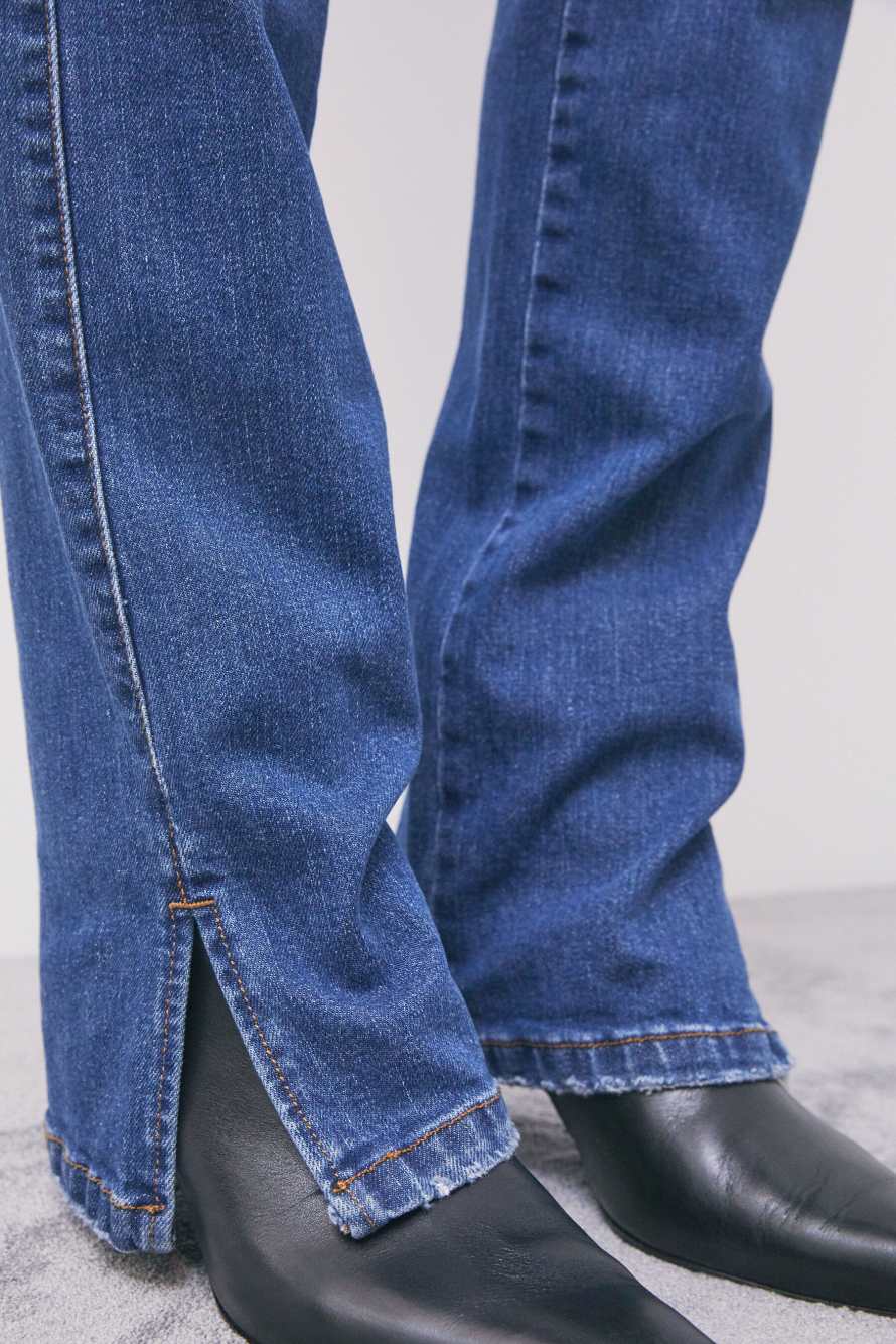 Jean skinny avec fentes, Bleu, Patrizia Pepe