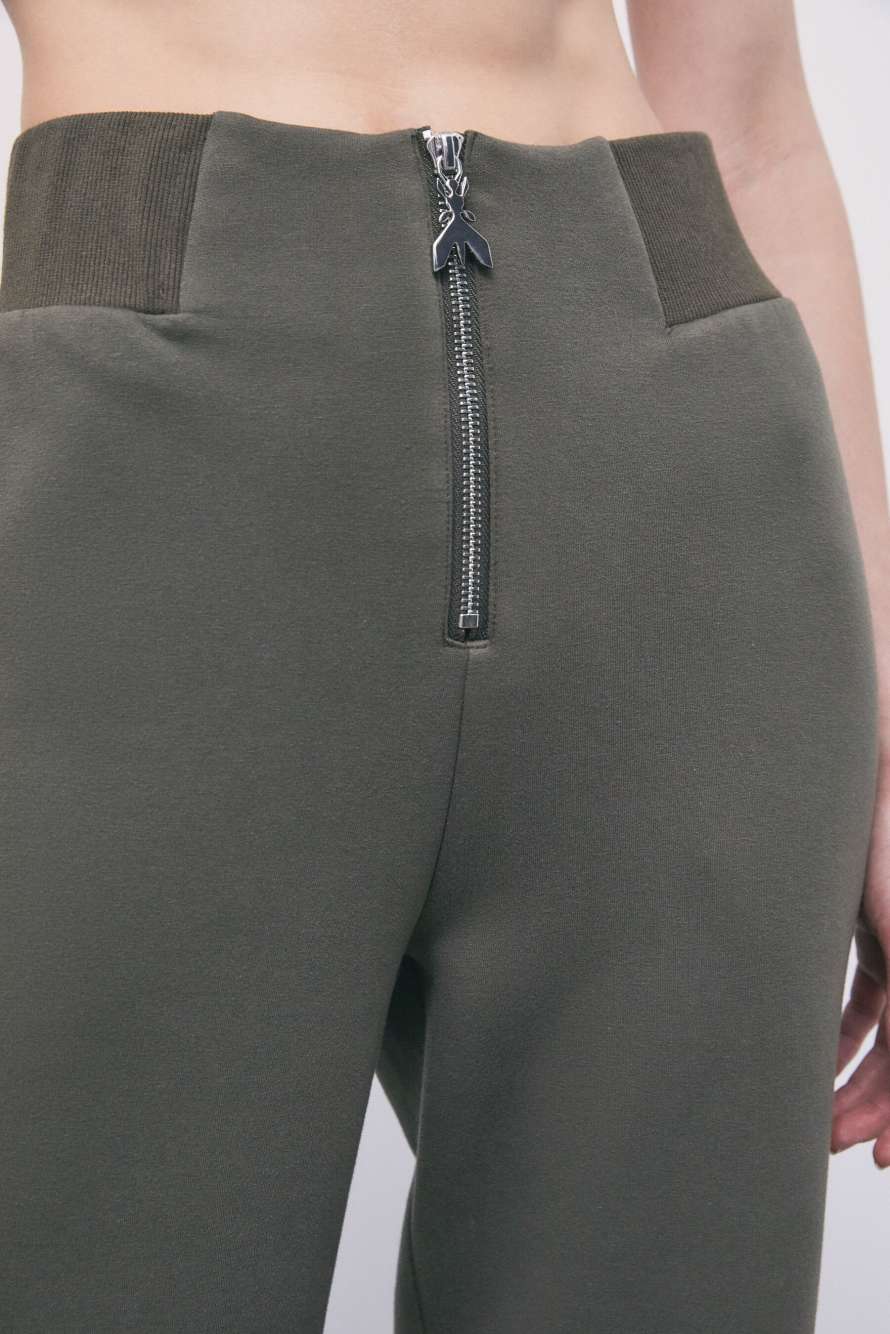 Straight-leg scuba sweatpants, Green, Patrizia Pepe