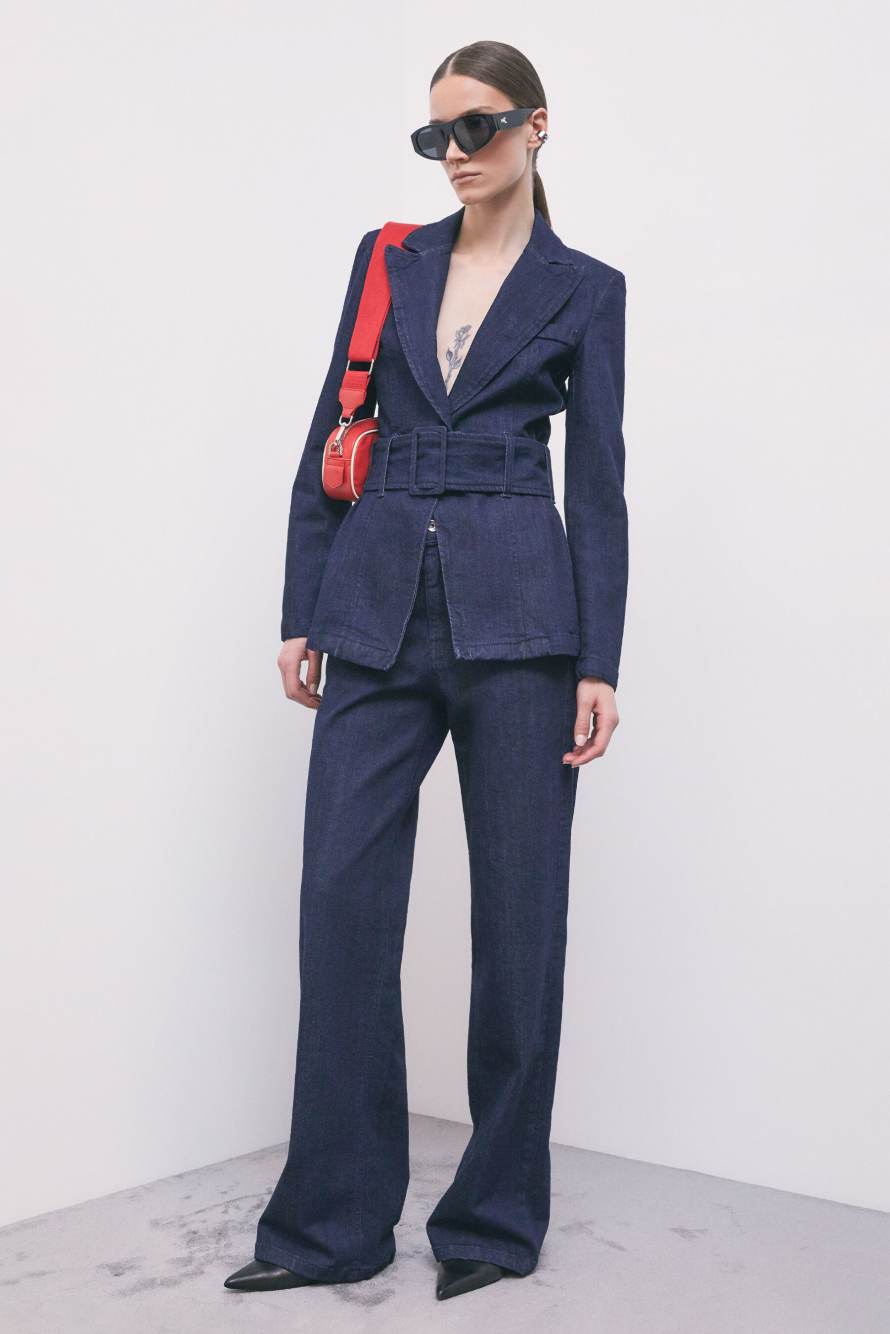 Wide-leg palazzo jeans, Blue, Patrizia Pepe