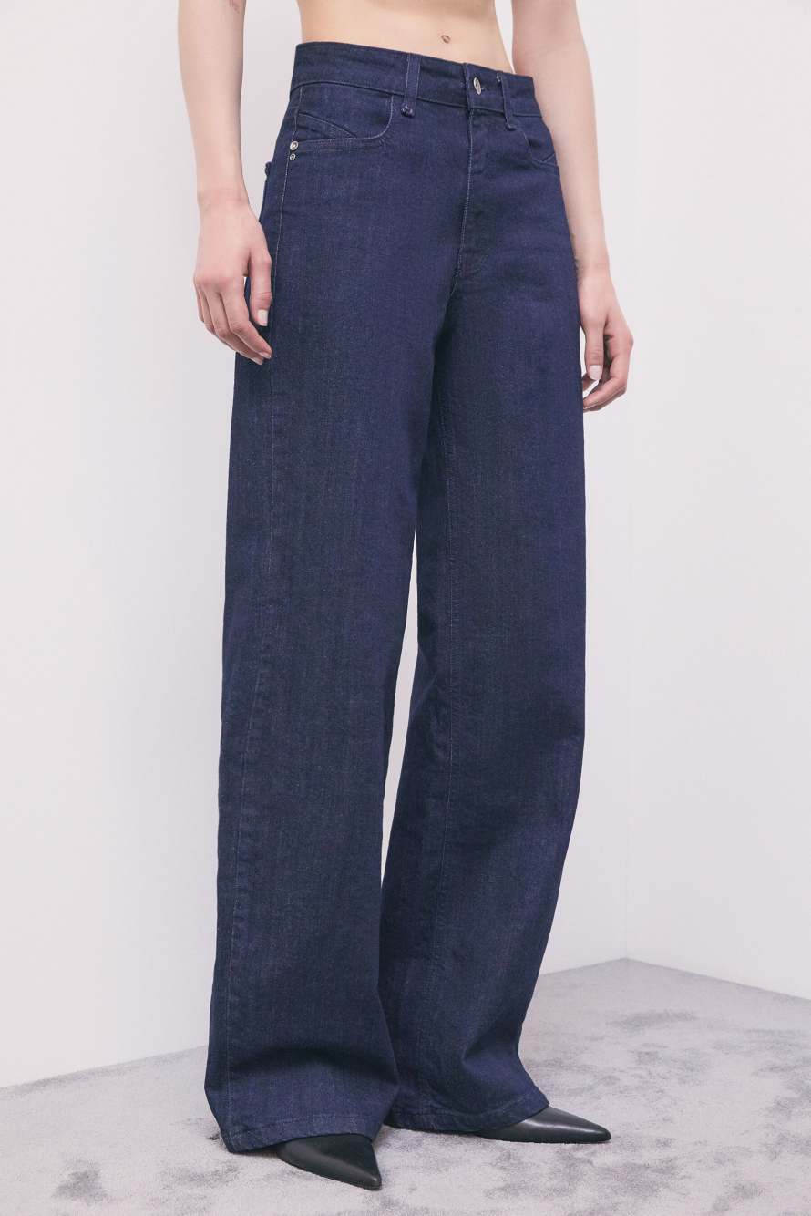 Wide-leg palazzo jeans, Blue, Patrizia Pepe