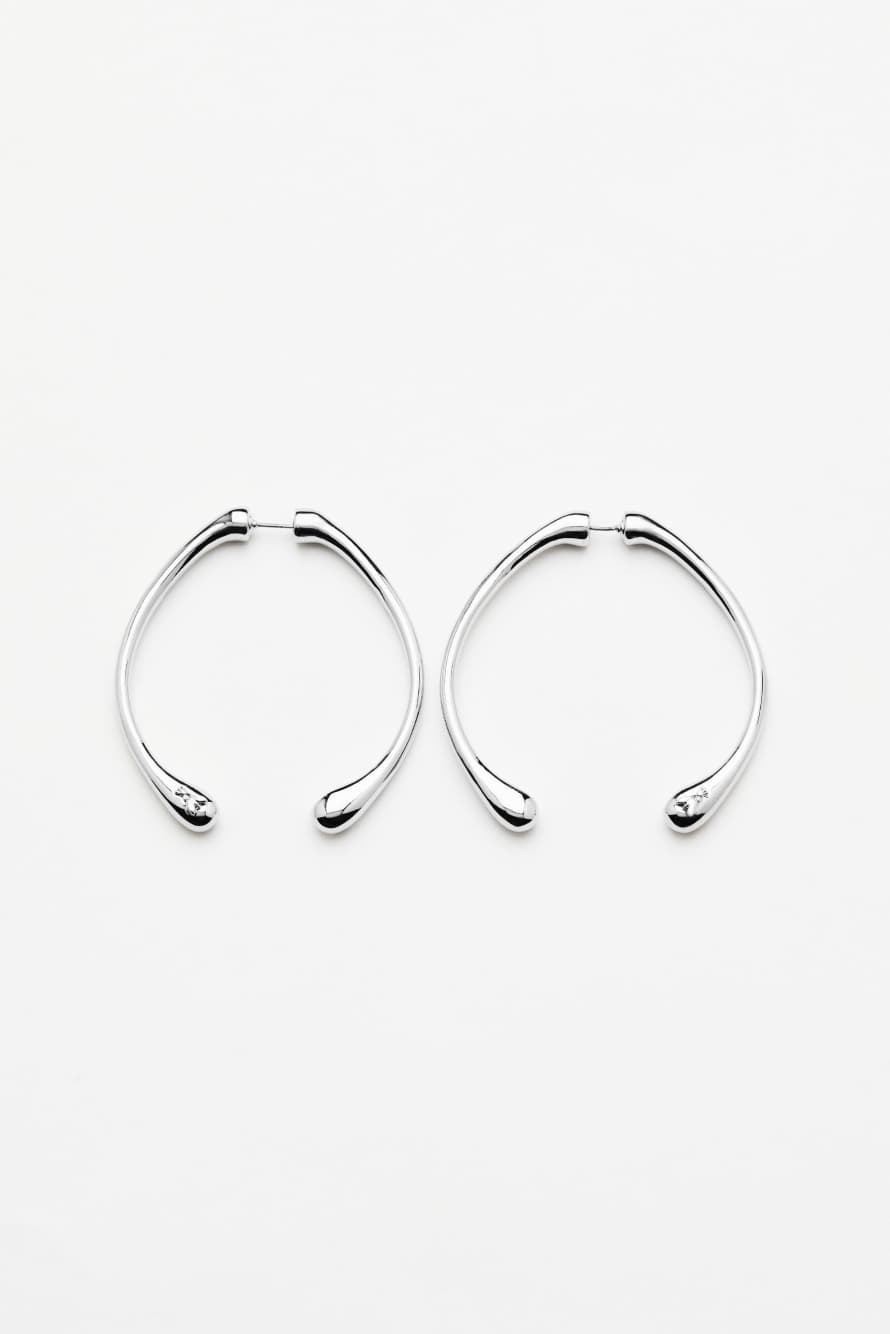 Minimal Design earrings, Silver, Patrizia Pepe