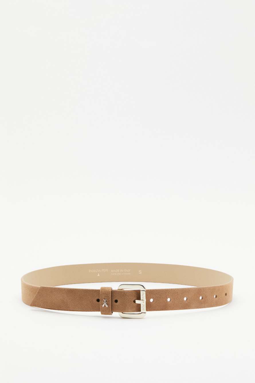 Wildlederg&uuml;rtel, Beige, Patrizia Pepe