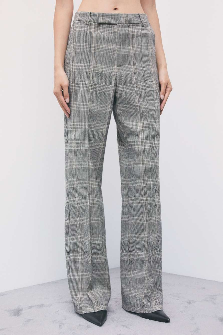 Tailored checked trousers, Abstract Fantasy, Patrizia Pepe