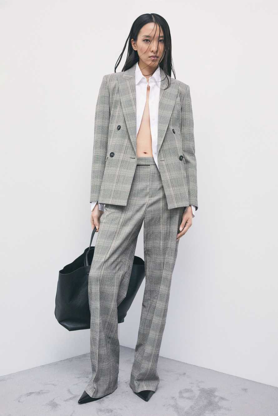 Double-breasted check blazer, Abstract Fantasy, Patrizia Pepe