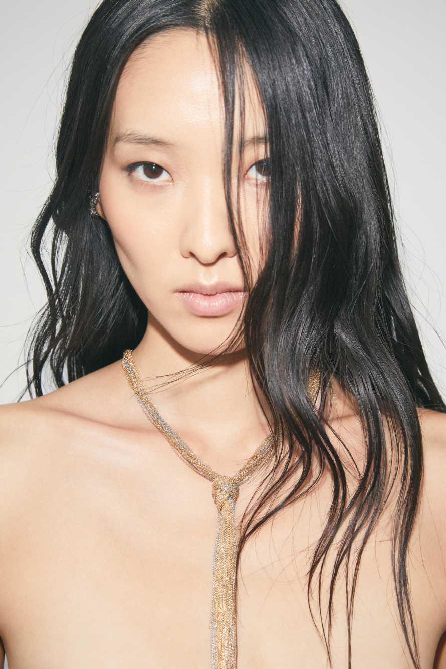 Long Fringes necklace, Gold, Patrizia Pepe