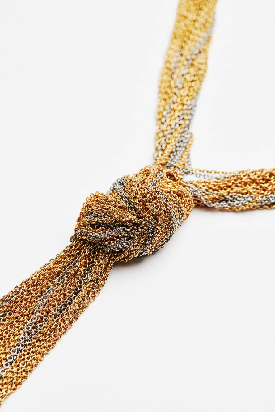 Long Fringes necklace, Gold, Patrizia Pepe