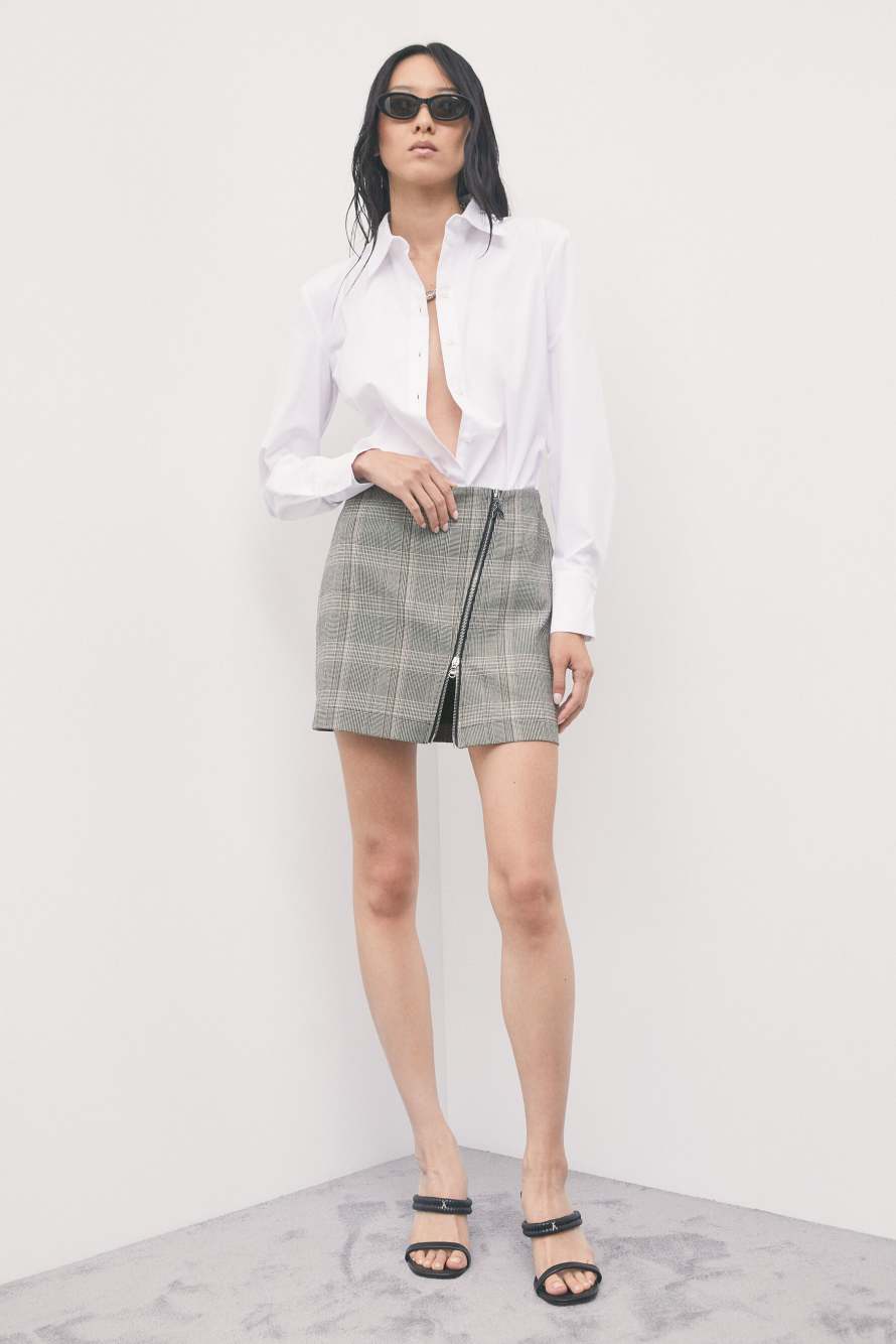 Mini shirt dress with tailored skirt, Abstract Fantasy, Patrizia Pepe