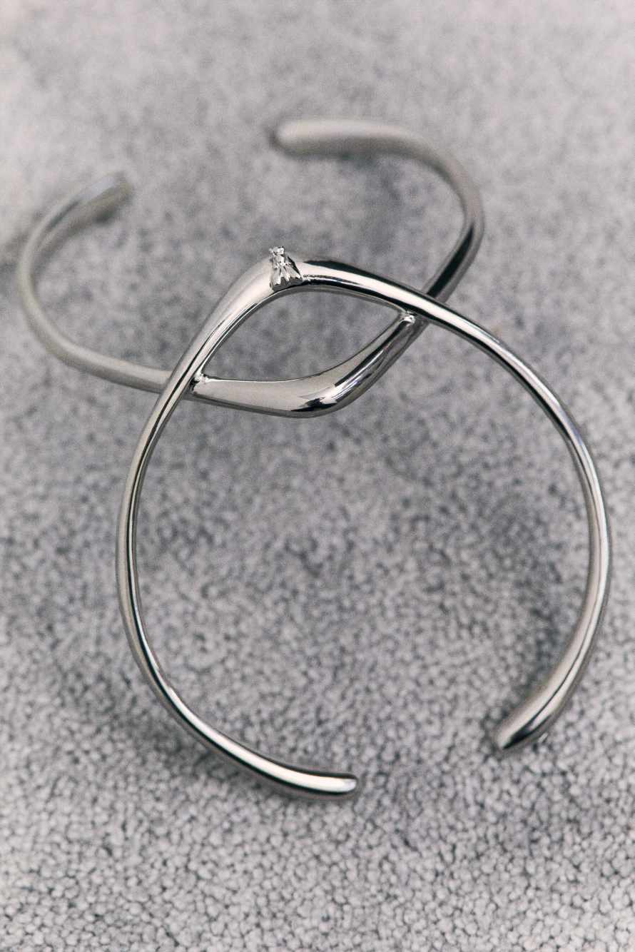 Minimal Design bracelet, Silver, Patrizia Pepe