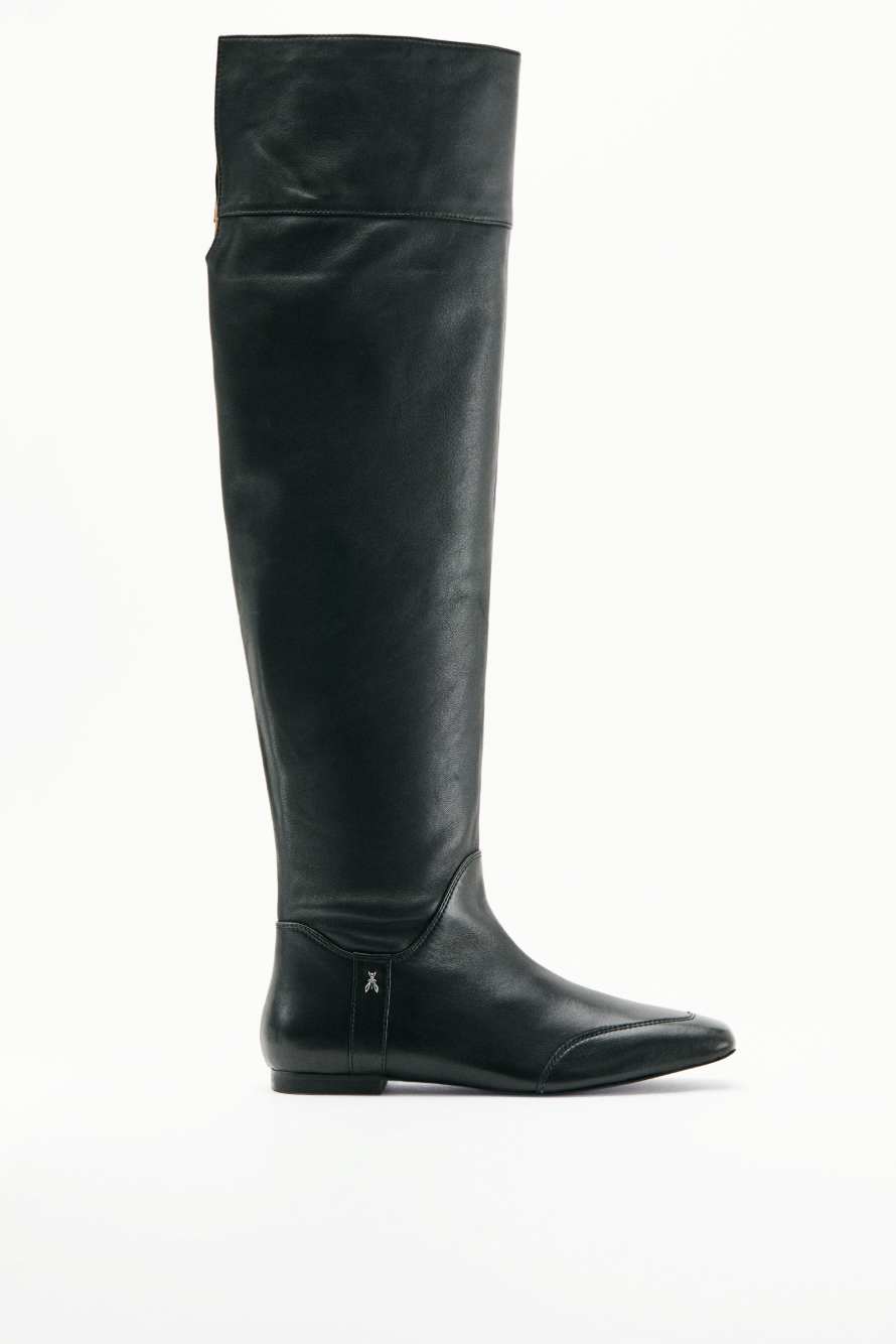 Cuissardes My SKIN en nappa, Noir/Argent, Patrizia Pepe