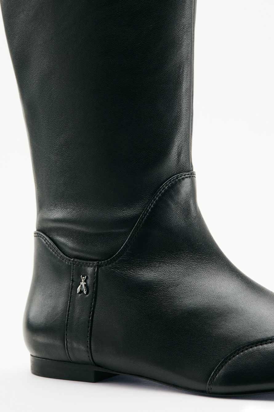Cuissardes My SKIN en nappa, Noir/Argent, Patrizia Pepe